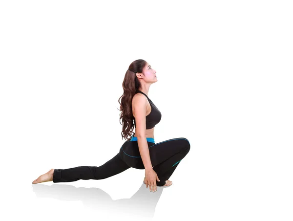 Young woman doing yoga exercise — Stock Photo, Image