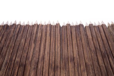 çit ahşap kalemler şeklinin