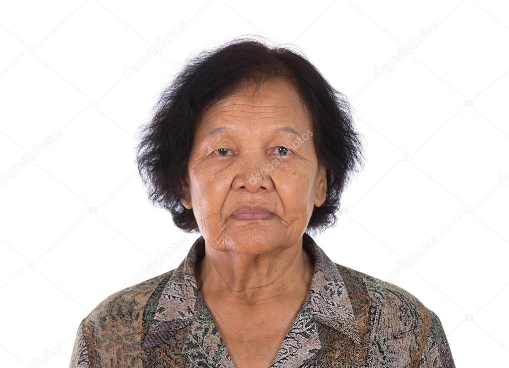 portrait of asian old woman