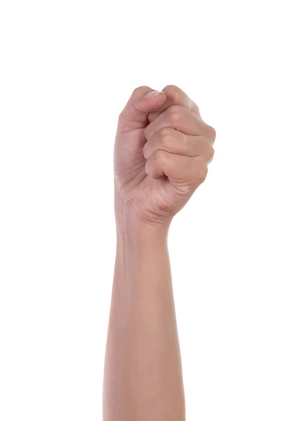 Hand is showing zero fingers — Stock Photo, Image