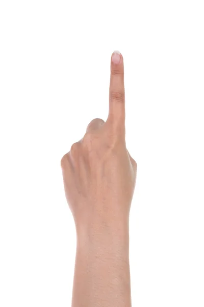 Hand show the number one — Stock Photo, Image