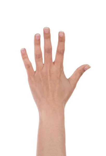 Hands show the number five — Stock Photo, Image