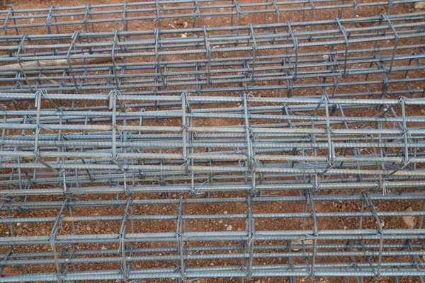 Varilla de acero para la construcción de postes — Foto de Stock
