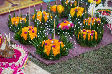 Kratongs Loy Kratong Festivali için