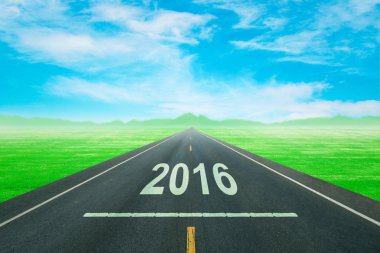 Sevk üstünde boş bir yol için yaklaşan 2016