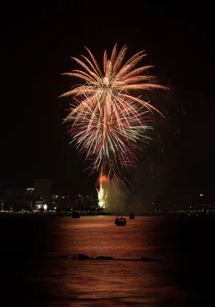 Pattaya Festival internazionale dei fuochi d'artificio — Foto Stock