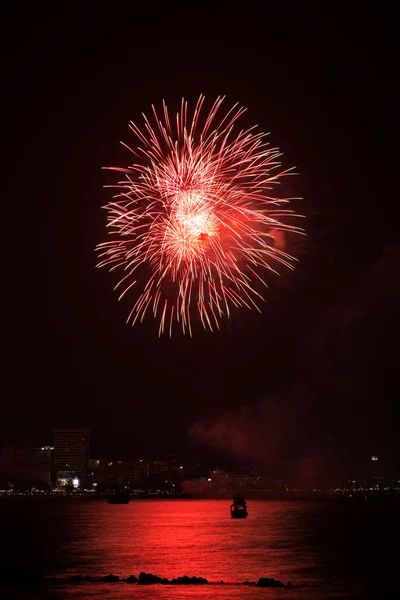 Internationales Feuerwerk in Pattaya — Stockfoto