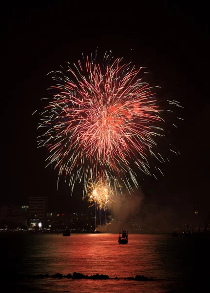 Pattaya internationella Fireworks Festival — Stockfoto