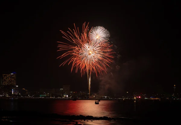 Pattaya internationella Fireworks Festival — Stockfoto