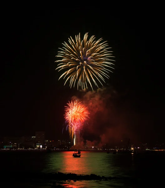 Pattaya internationella Fireworks Festival — Stockfoto