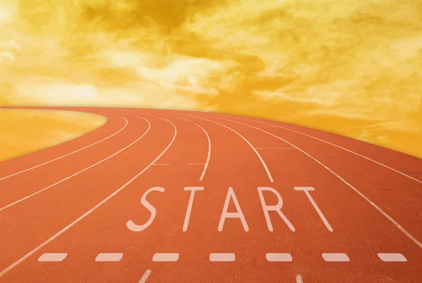 gün batımında işareti başlaması ile birlikte açık koşu parkuru