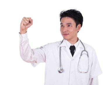 başarılı gösterilen doktor gülümseyen