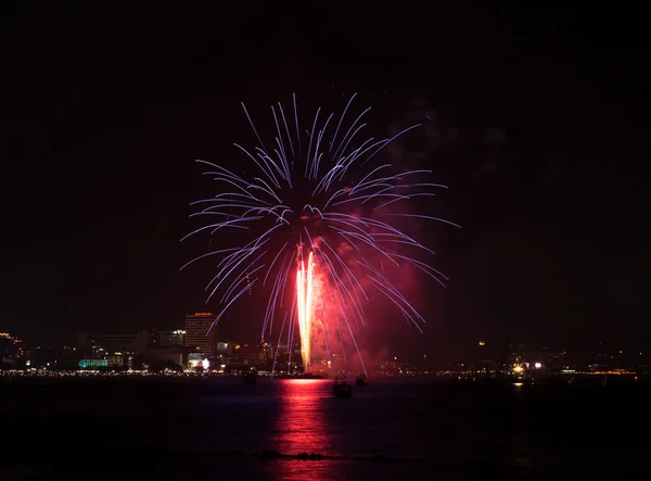 Pattaya Festival internazionale dei fuochi d'artificio — Foto Stock