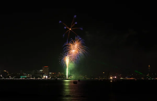 Festival Internacional de fuegos artificiales de Pattaya — Foto de Stock