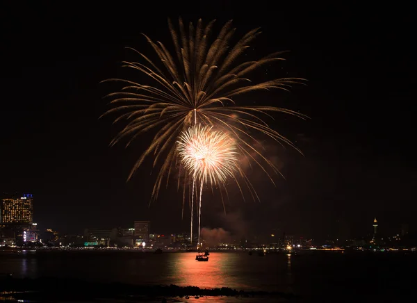 Pattaya Festival internazionale dei fuochi d'artificio — Foto Stock