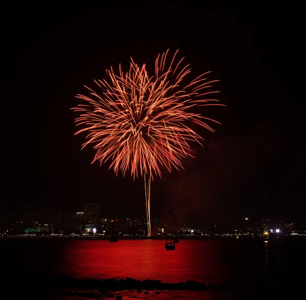 Festival Internacional de Fogos de Artifício de Pattaya — Fotografia de Stock