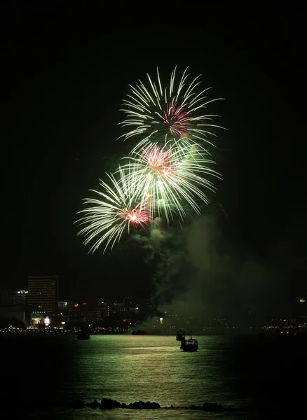 Pattaya Uluslararası Fireworks Festival — Stok fotoğraf