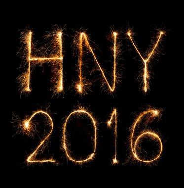 2016 happy New Year sparkles havai fişek gece yaptı. 