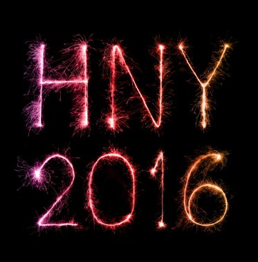 2016 happy New Year sparkles havai fişek gece yaptı. 