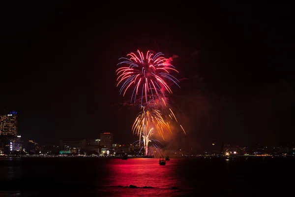 Pattaya internationella Fireworks Festival — Stockfoto