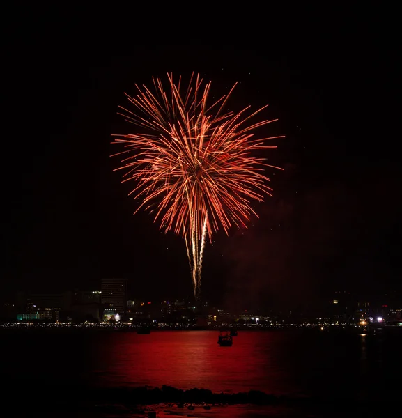 Festival Internacional de fuegos artificiales de Pattaya — Foto de Stock