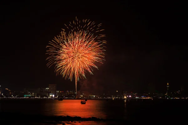 Festival Internacional de Fogos de Artifício de Pattaya — Fotografia de Stock