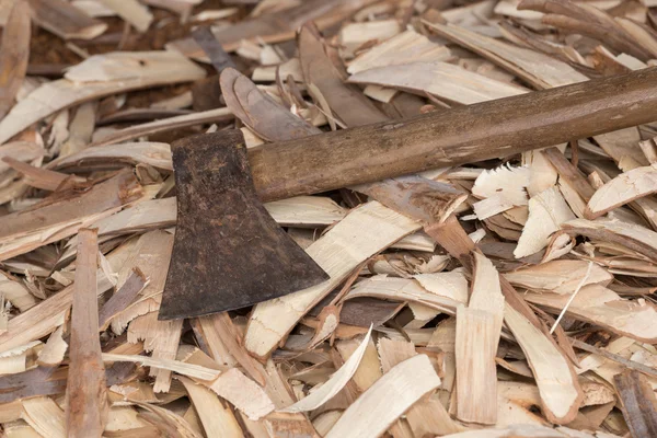 Old heavy axe tool — Stock Photo, Image