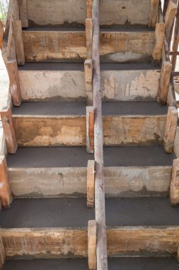 merdiven Çimento beton yapı konut ev buildin içinde