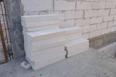 Beyaz hafif beton blok, Foamed Beton taş yığını