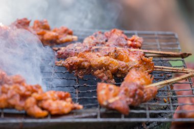 Izgara tavuk kemikleri