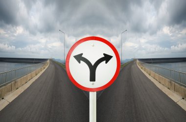 çatal Kavşağı kavşak SiiL iki şekilde işaretiyle