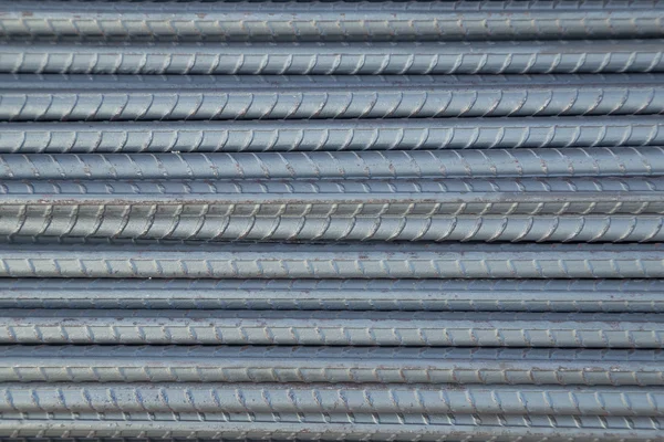 Ocelové tyče nebo tyče pro stavebnictví — Stock fotografie