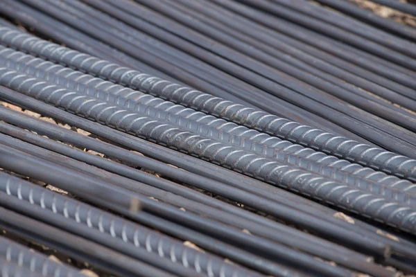 Steel rods or bars used to reinforce concrete — Stock Photo, Image