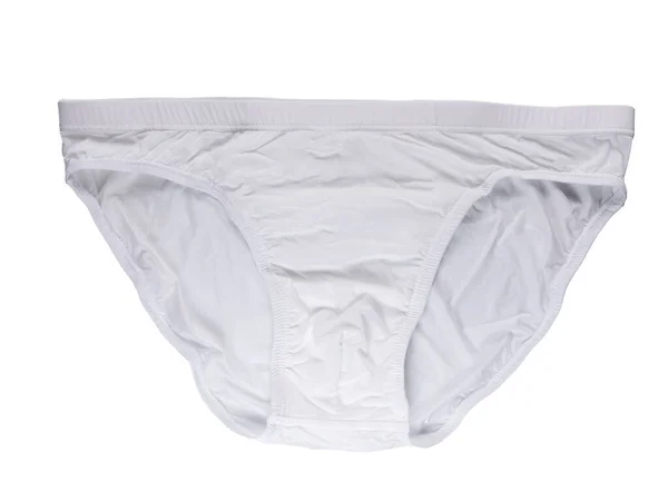 Mannelijke Nieuwe Onderbroek Ondergoed Witte Kleur Geïsoleerd Witte Achtergrond — Stockfoto