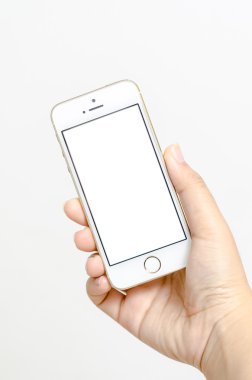 izole kadın el telefon tablet dokunmatik bilgisayar gadg tutarak