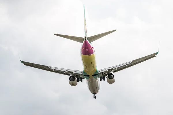 방콕, 태국-2015 년 5 월 20 일: Hs Dbq Nok 공기 보잉 737-800 — 스톡 사진