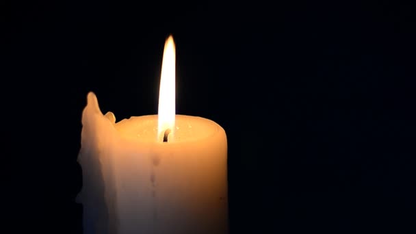 Zbliżenie świeca — Wideo stockowe