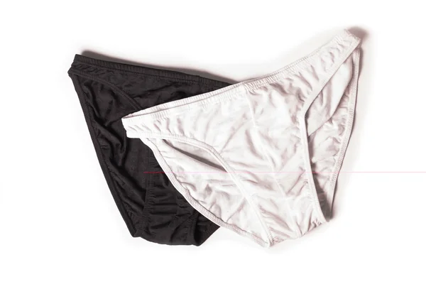 Male new underpants or underware bikini black and white — Stok fotoğraf