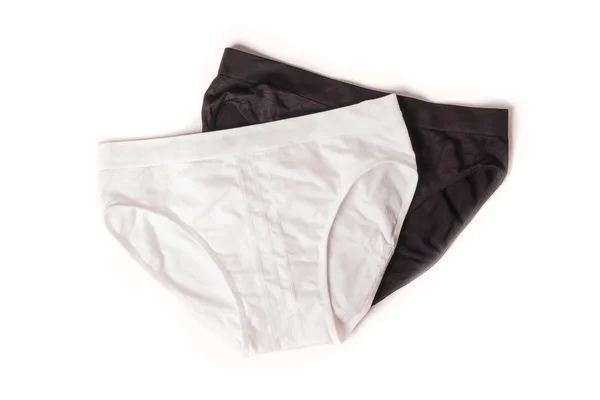 Male new underpants or underware black and white color isolated — Stok fotoğraf