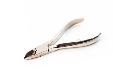 Forceps Tongs for a Manicure Isolated