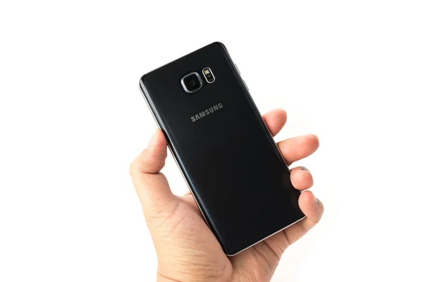 Novo Smartphone Samsung Galaxy Note 5 com S Pen — Fotografia de Stock