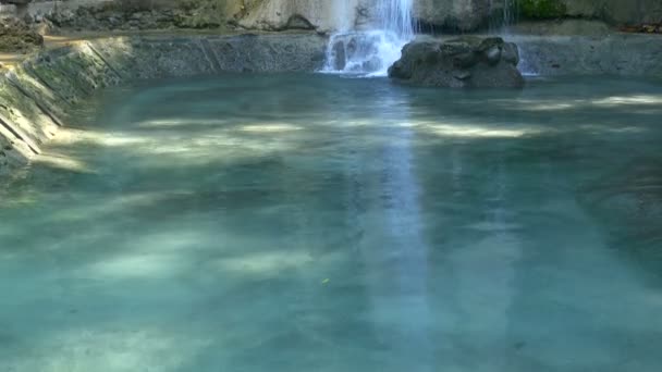 Paradise Waterfall Beautiful and Tourist Attraction in The Forest Natural Viewpoint on Mountain at Tak, Thailand :Ultra HD 4K High quality footage size (3840x2160) — Stock Video