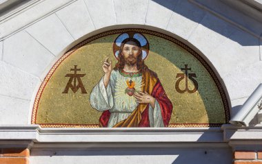 İsa'nın kutsal kalbi mozaiği