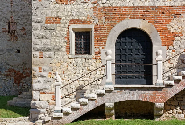 Del Utsidan Slottet Soave Italien — Stockfoto