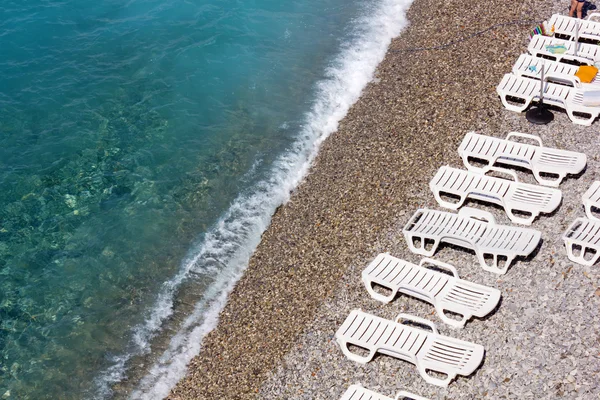 Shoreline on a Pebble Beach — Stock Photo, Image