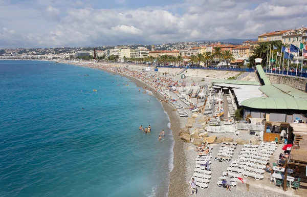 Nizza e la sua spiaggia — Foto Stock