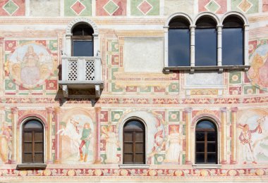 Frescoes on the Exterior Wall of the Castle of Spilimbergo clipart