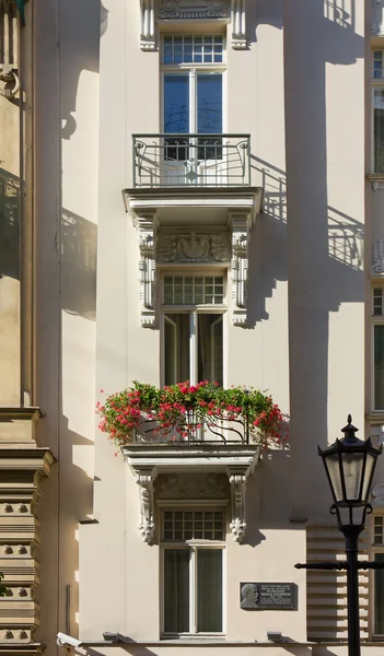 Detalle de un Palacio Art Nouveau en Riga — Foto de Stock