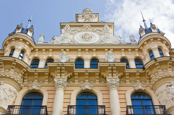 Az Art Nouveau Palace Rigában Stock Kép