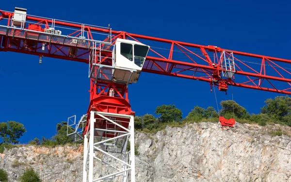 Rode en witte Crane — Stockfoto